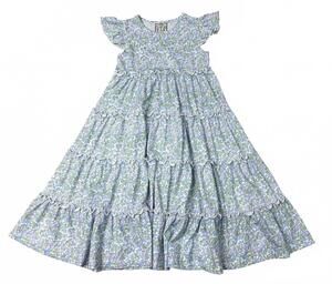 NEW THREE SISTERS girls floral maxi dress in lilac